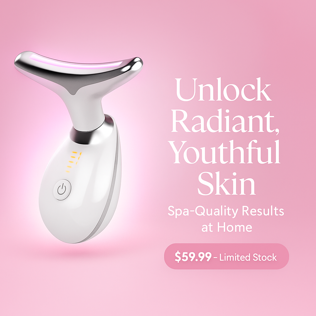 Oroify™ Youthful Glow 7-Color Face & Neck Massager | Anti-Aging, Acne & Wrinkle Therapy