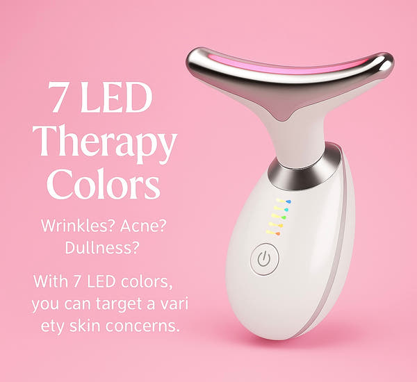Oroify™ Youthful Glow 7-Color Face & Neck Massager | Anti-Aging, Acne & Wrinkle Therapy